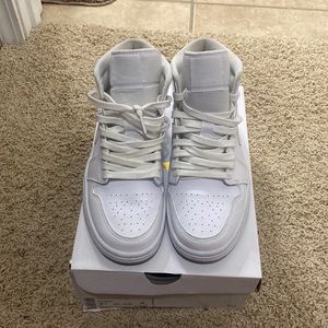 Women’s Jordan 1 Mid Triple White